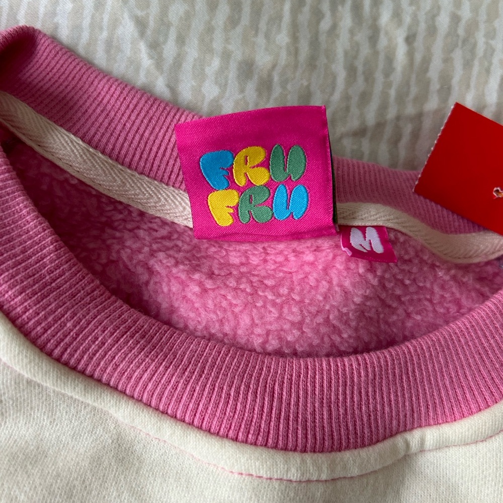 Fru Fru fuzzy bunny sweatshirt. Medium - Picture 5 of 10